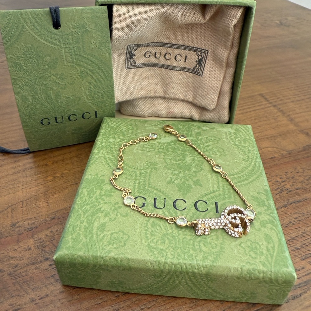 Gucci Gold Bracelet with Silver Accents